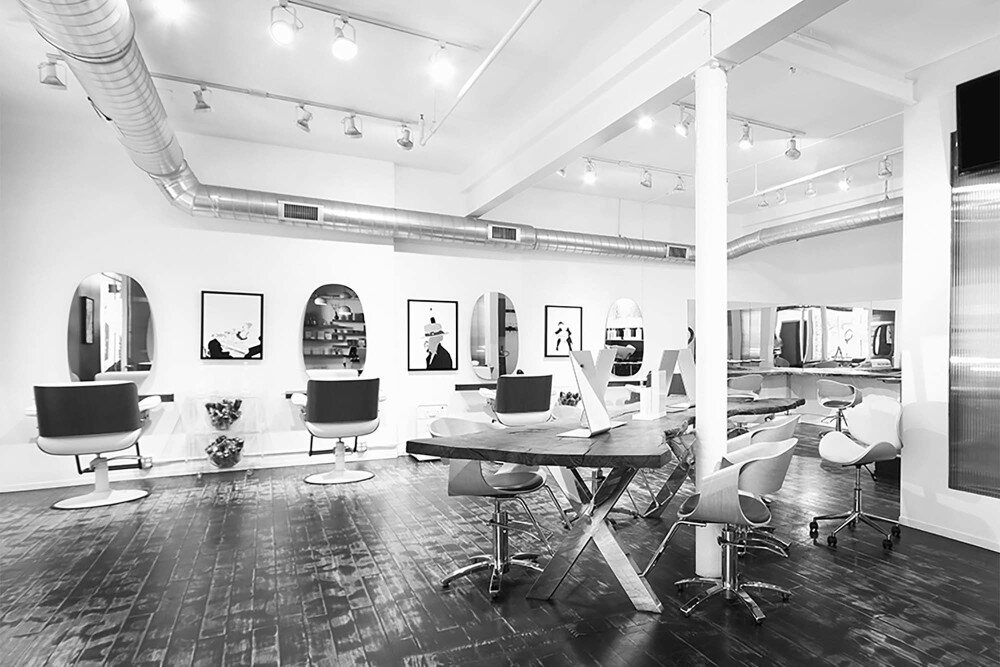 The styling floor and communal table at Red Market New York, Greenwich Village